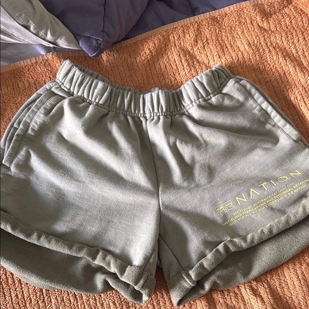 P.E Nation Women's Green Shorts